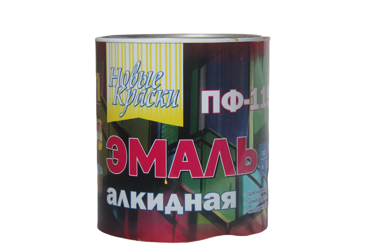 Емаль алкідна НОВІ ФАРБИ ПФ-115М, глянець світло-зелений, 2,8кг